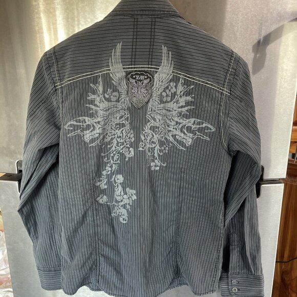 191 unlimited Women’s long sleeve Button-up Embroidered Dress Shirt‎ Size: M - Picture 1 of 16